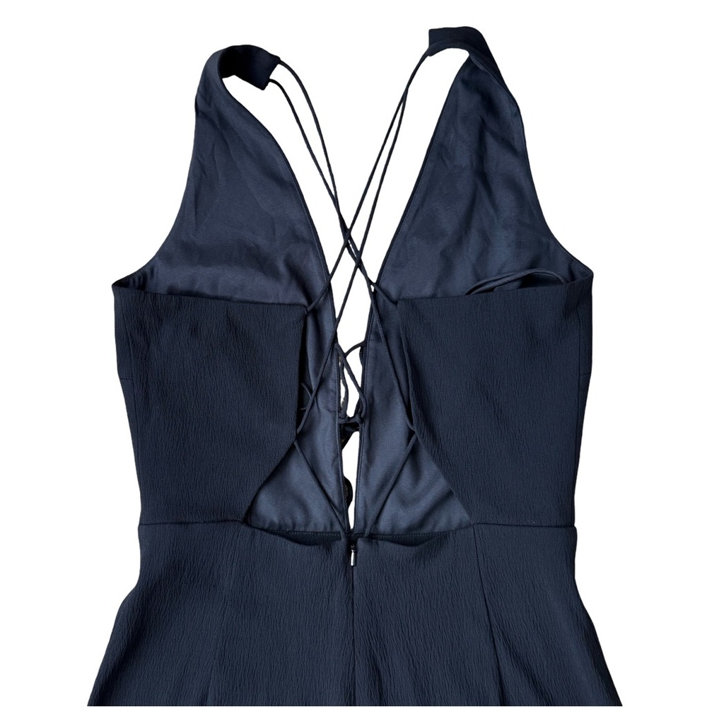 Cushnie Et Ochs Claudia Black Lace-Up Open-Back
Halter Jumpsuit Size 8 - Picture 6 of 11